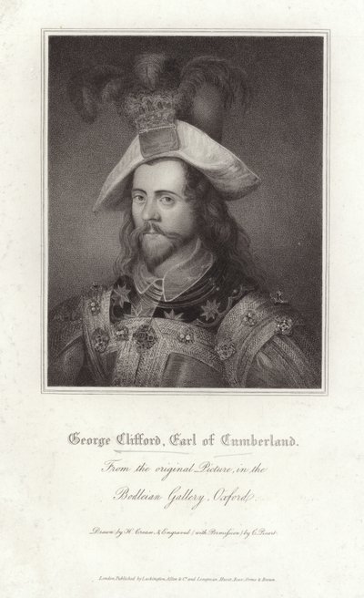 George Clifford Earl of Cumberland by Nicholas Hilliard