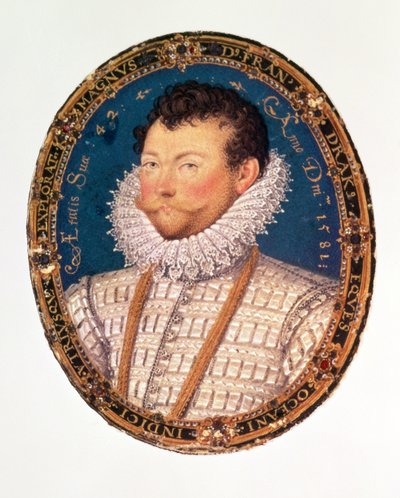 Sir Francis Drake, 1581 by Nicholas Hilliard
