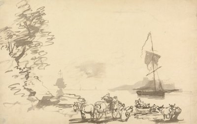Shore Study by Nicholas Pocock
