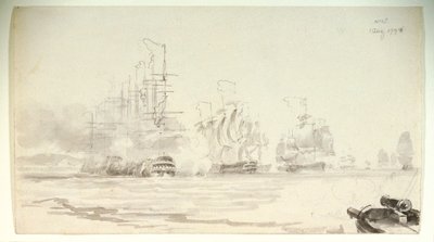 The Battle of the Nile by Nicholas Pocock