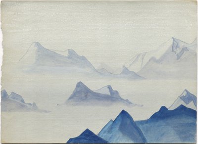 Himalayas (album leaf) by Nicholas Roerich