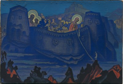 Madonna Laboris, Sketch by Nicholas Roerich