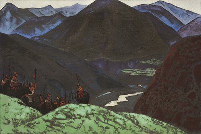 The Host of Gesar Khan, 1931 by Nicholas Roerich