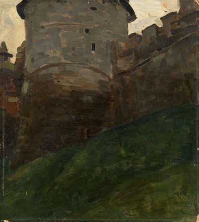 The Novgorod Kremlin Tower by Nikolai Konstantinowitsch Roerich