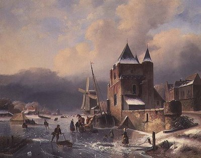 A Winter Landscape by Nicholas Rosenboom