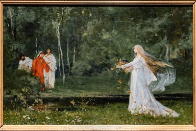 Dante meeting Matelda by Nicolo Barabino