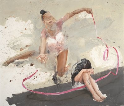Crouching girl by Nicola Pucci