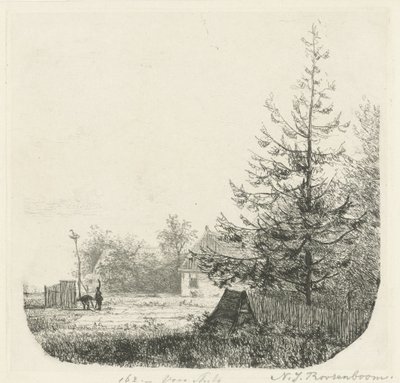 Wooded Landscape with a Stork