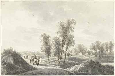 The Village of Laren in the Gooi by Nicolaas Wicart