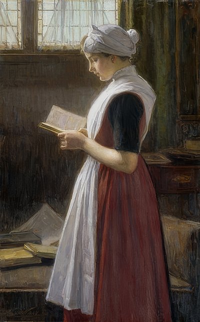 Amsterdam Orphan Girl. Around 1890-1910 by Nicolaas van der Waay