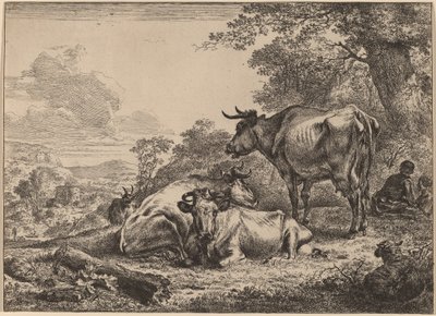 Resting Cows by Nicolaes Berchem