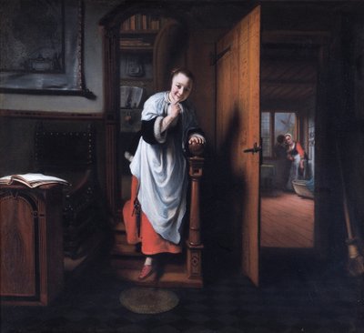 The Eavesdropper by Nicolaes Maes