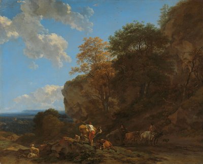 Italian Landscape by Nicolaes Pietersz Berchem