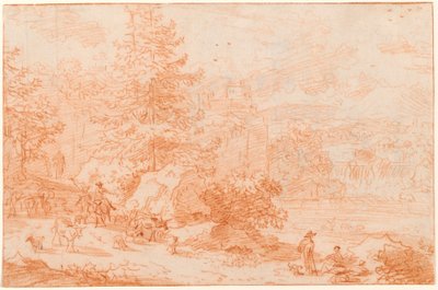 Northern Landscape Fantasy Evoking Tivoli by Nicolaes Pietersz Berchem