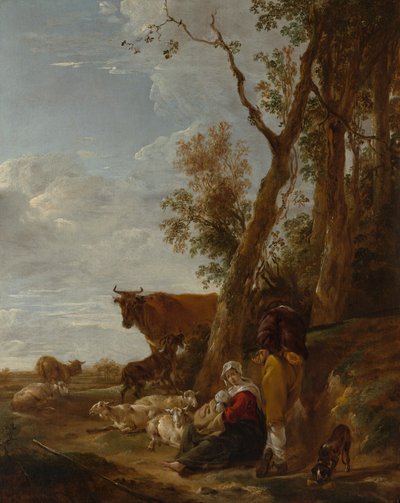 Rest by Nicolaes Pietersz. Berchem