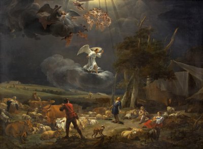 The Annunciation to the Shepherds by Nicolaes Pietersz. Berchem