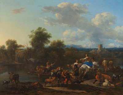 The Cattle Ferry by Nicolaes Pietersz Berchem