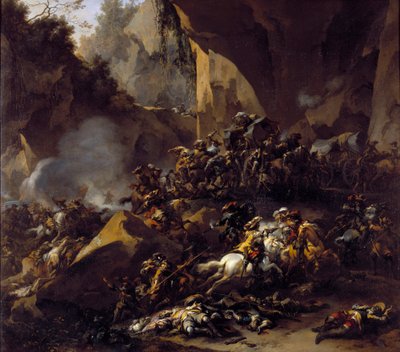 Travellers Attacked by Robbers by Nicolaes Pietersz Berchem