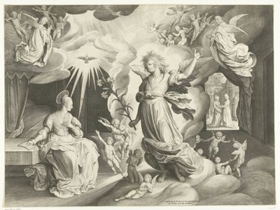 Annunciation by Nicolaes de Bruyn