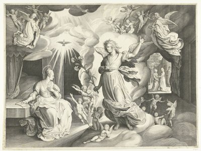 Annunciation by Nicolaes de Bruyn