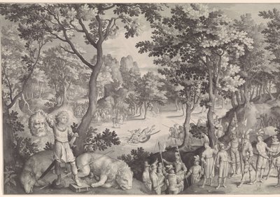David and Goliath by Nicolaes de Bruyn