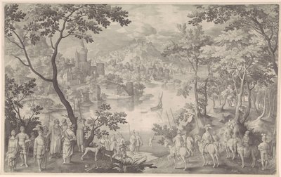 Healing of Naaman by Nicolaes de Bruyn