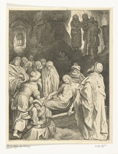 Burial of Christ from The Passion (series title) by Nicolaes de Bruyn