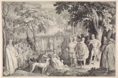 Preaching of John the Baptist by Nicolaes de Bruyn