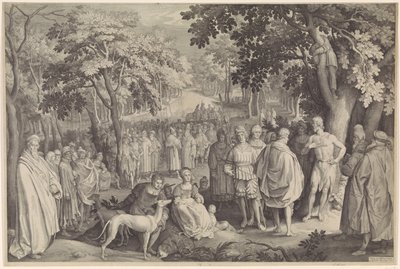 Preaching of John the Baptist by Nicolaes de Bruyn