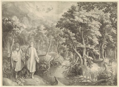 Temptation of Christ in the Desert by Nicolaes de Bruyn