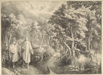 The Temptation of Christ in the Desert by Nicolaes de Bruyn