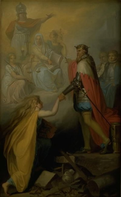 Christian III Succouring Denmark by Nicolai Abildgaard