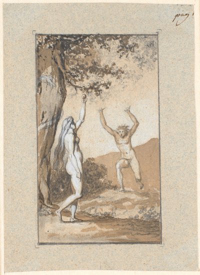 Eve Picking from the Tree of Knowledge by Nicolai Abildgaard