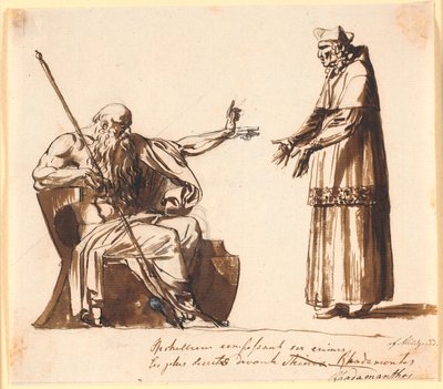 Richelieu Before Rhadamanthos by Nicolai Abildgaard