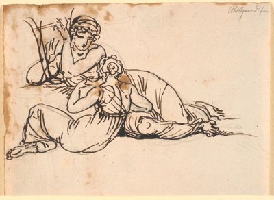 Sappho and the Mytilenean Woman by Nicolai Abildgaard