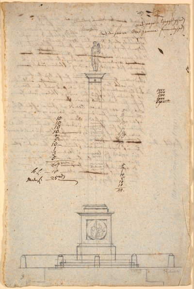 Draft for the Liberty Column by Nicolai Abildgaard