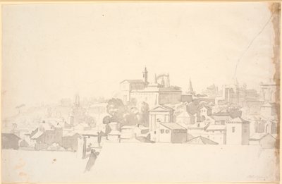 View Over a City with Southern Architecture by Nicolai Abildgaard