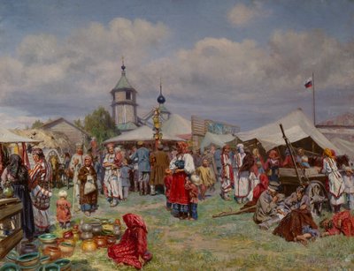 Russian Fair by Nicolai Karlovich Grandkovskii