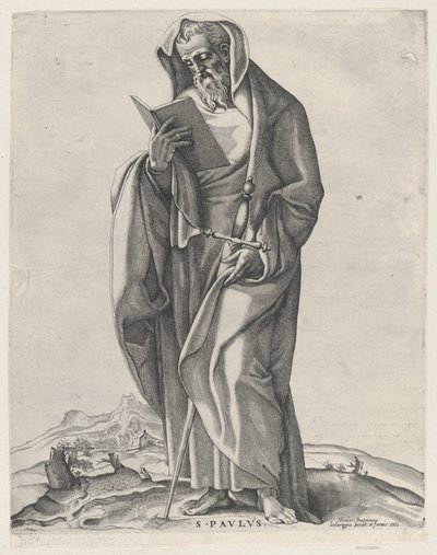 An Old Man Saint Paul by Nicolas Beatrizet