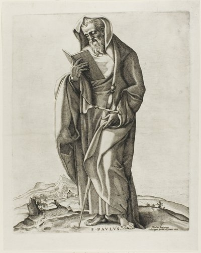 An Old Man Standing: Saint Paul by Nicolas Beatrizet