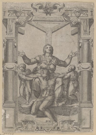 Mary at the Foot of the Cross by Nicolas Beatrizet