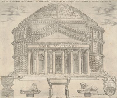 Pantheum Romanum nunc Mariae Cognomento by Nicolas Beatrizet