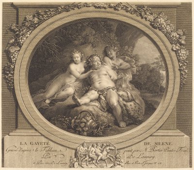 The Gaiety of Silenus by Nicolas Delaunay after Nicolas Bertin