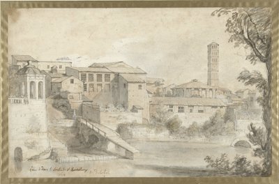 Tiber Island with the Monastery of San Bartolommeo by Nicolas Delobel