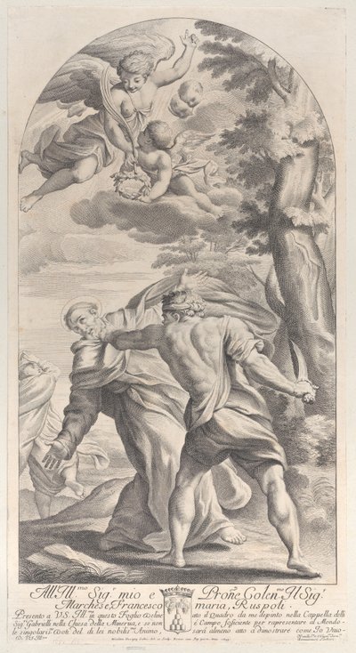 Martyrdom of a saint by Nicolas Dorigny