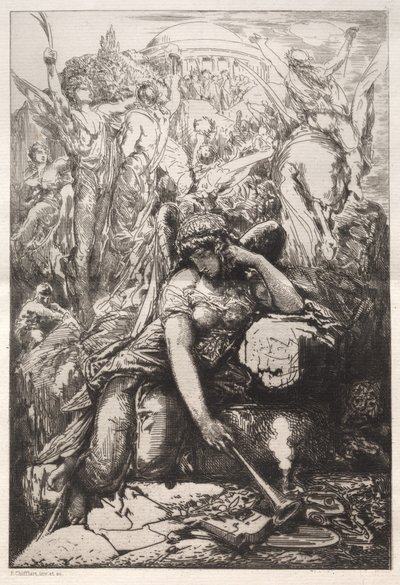 Melancholy by Nicolas François Chifflart