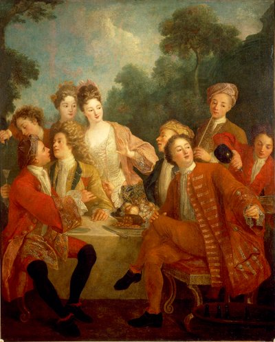 Breakfast at the Park by Nicolas Lancret