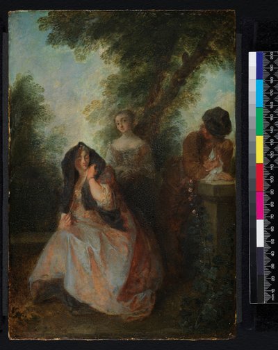 In this pleasant solitude..., before 1743 by Nicolas Lancret