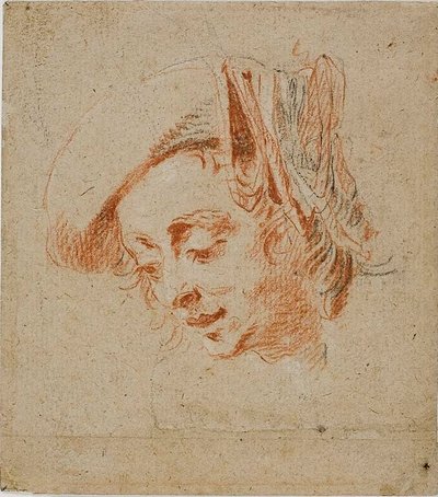 Head of a Man by Nicolas Lancret