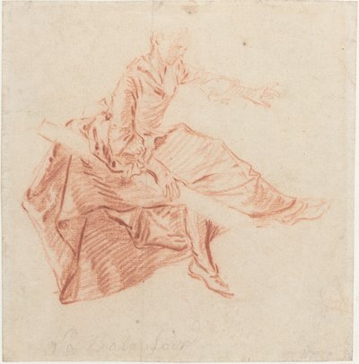 Lady Seated on a See-Saw by Nicolas Lancret